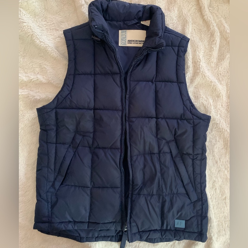 Abercrombie down feather vest size small